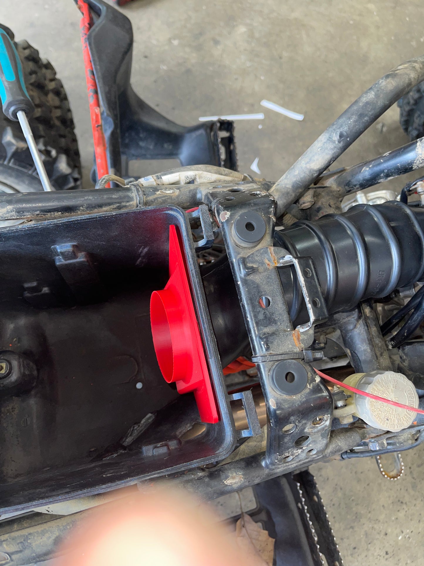 LTZ400 KFX400 FCR Swap Boot Adaptor Plate.