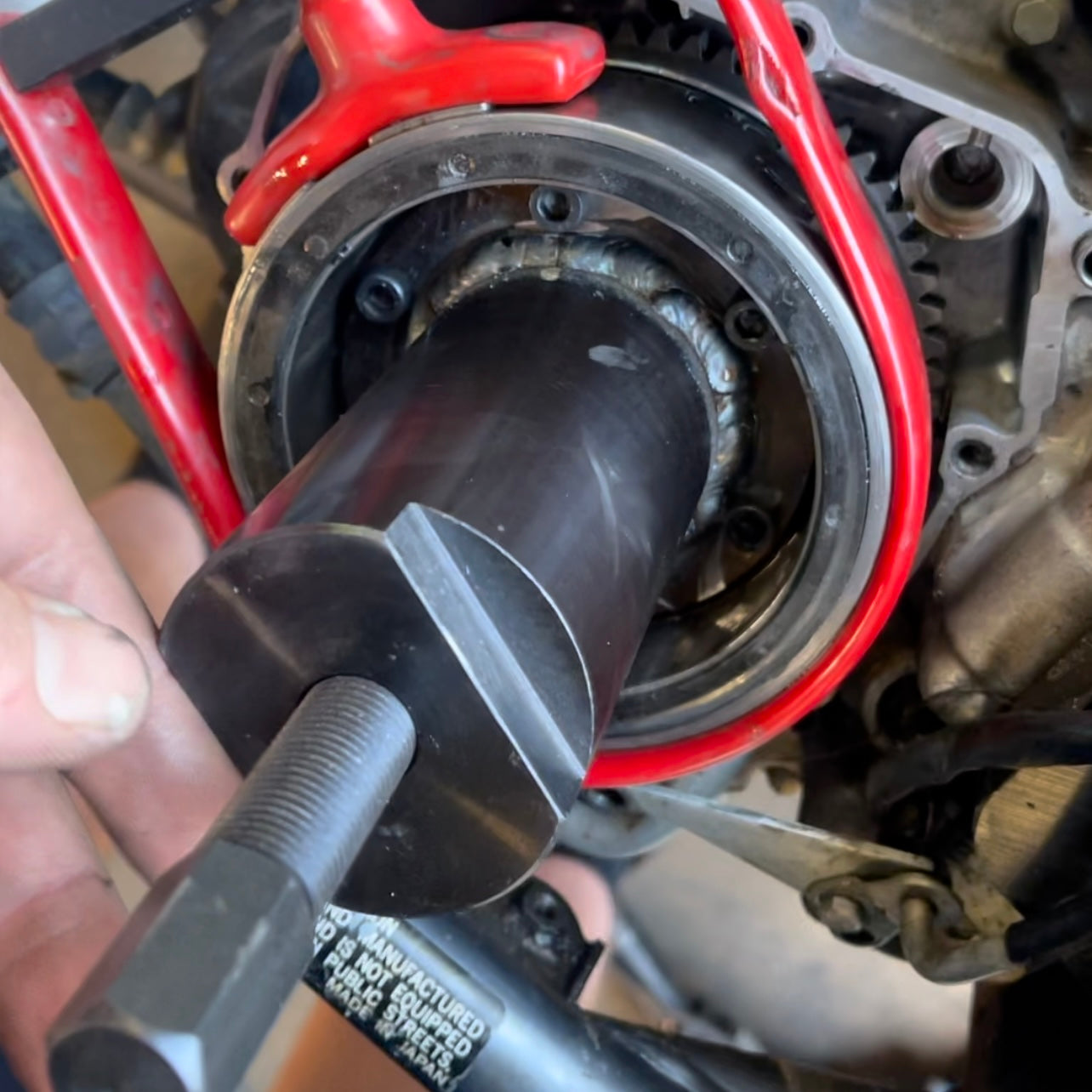 Custom LTZ400 Tool Flywheel Puller Removal Remover KFX400 DVX400 DRZ400 KLX400