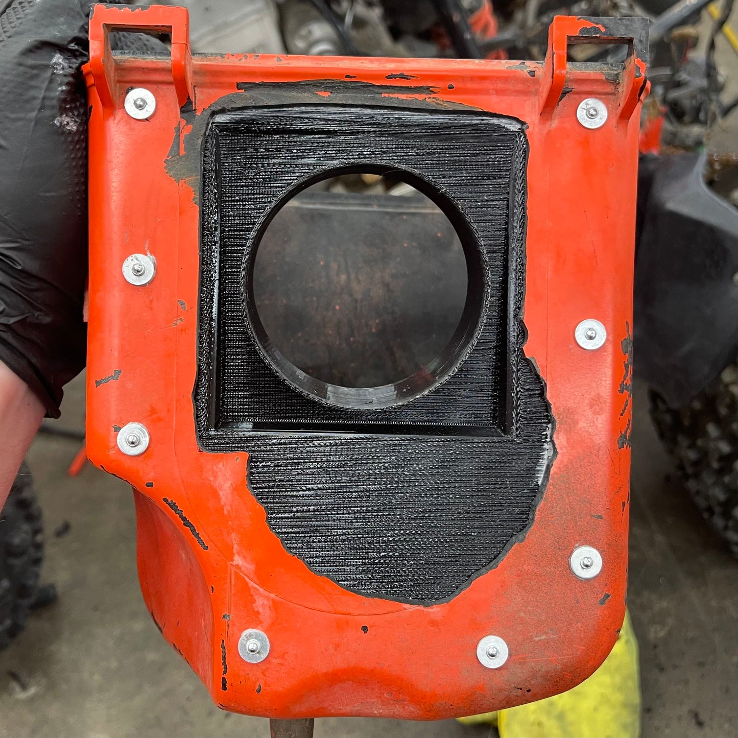 LTZ400 KFX400 FCR Swap Boot Adaptor Plate.