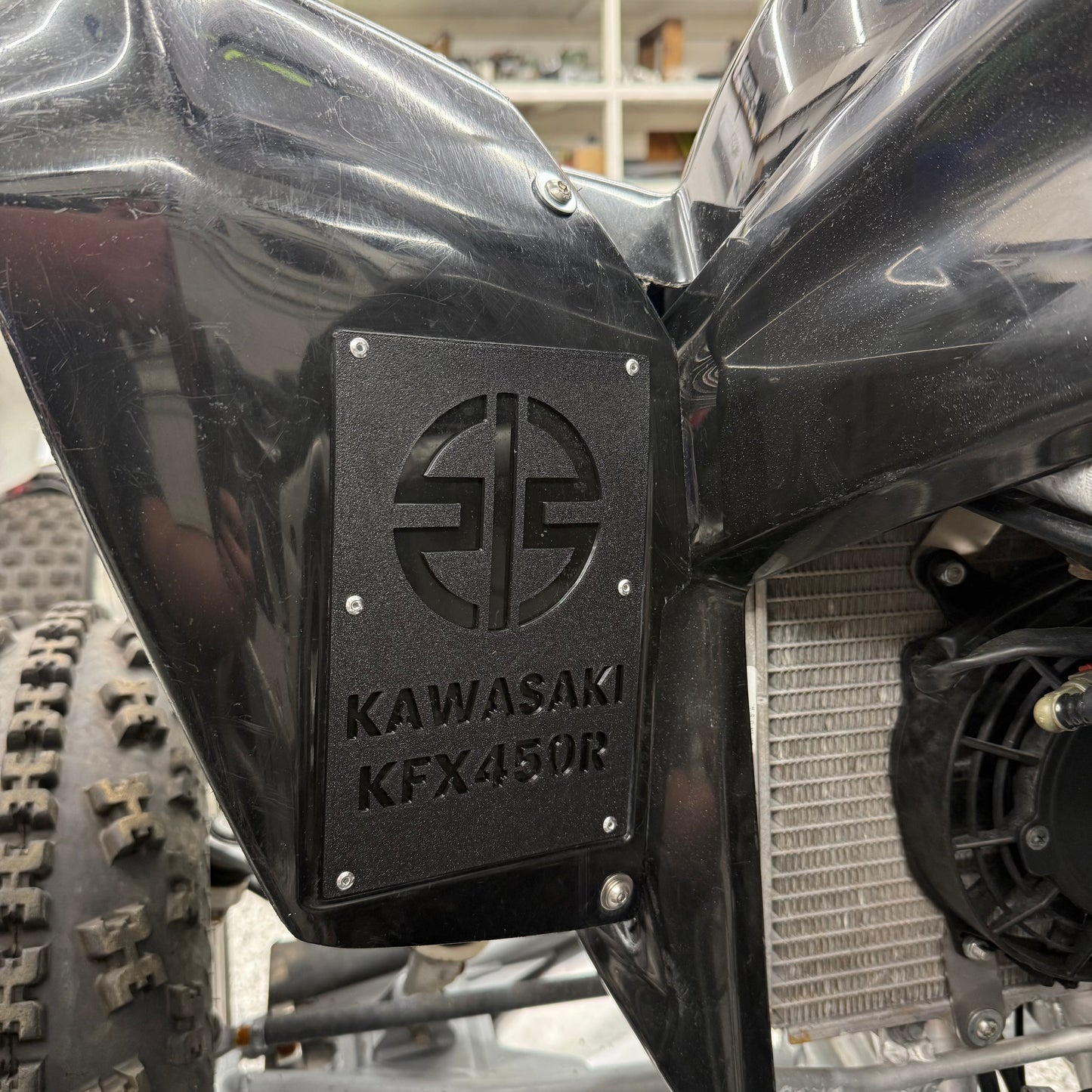 Kawasaki KFX450r Custom Warning Label Tag (All Years)