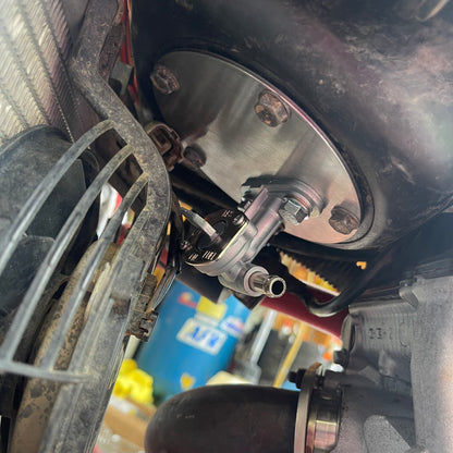 Kawasaki KFX450R Carb Conversion Petcock Fuel Tank Plate