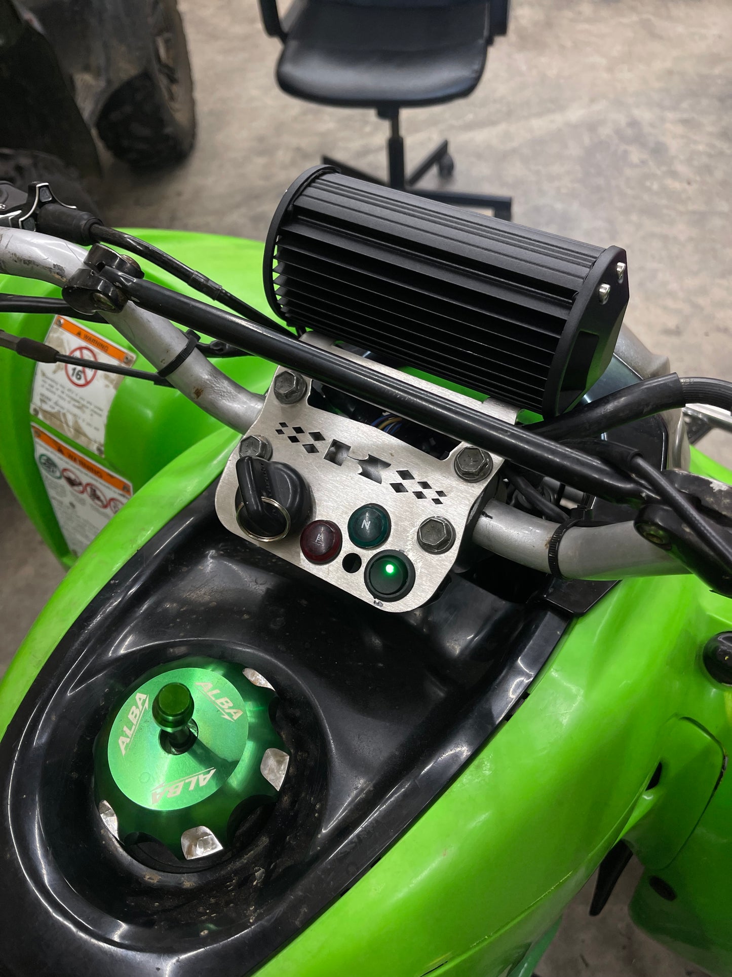 Kawasaki KFX400 Light Bar Dash Mount