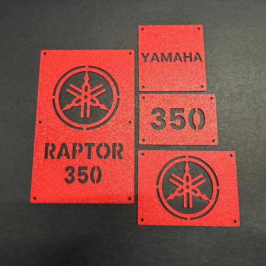 Yamaha Raptor 350 04-13 Custom Warning Label Tags (All Years)
