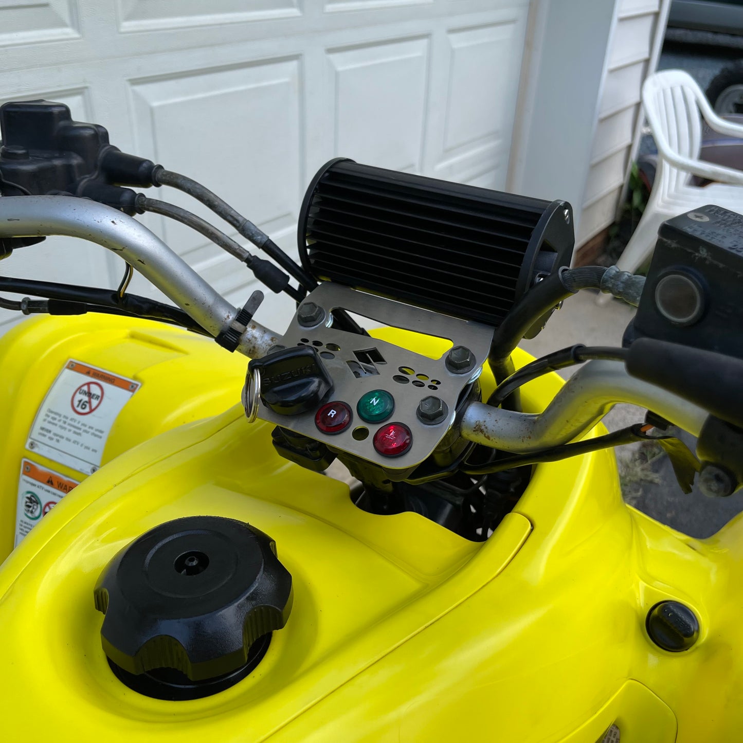 Suzuki LTZ400 Custom Light Bar Dash Mount Kit